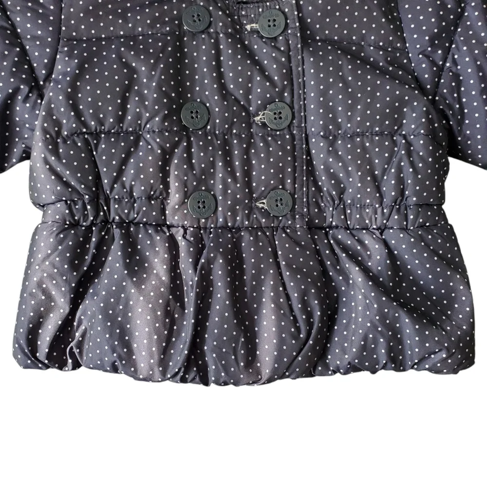 Baby Gap Navy Blue Fleece-Lined Puffer Coat